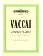 Nicola Vaccai: Metodo Pratico - Medium Voice (noty na klavír, zpěv)