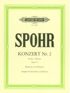 Louis Spohr: Clarinet Concerto No.2 in E flat minor Op.57 (noty na klarinet, klavír)