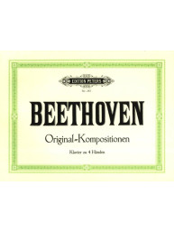 Ludwig van Beethoven: Original Compositionen (noty na čtyřruční klavír)