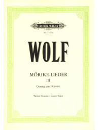Hugo Wolf: Morike-Lieder 3 - Low Voice (noty na klavír, zpěv)