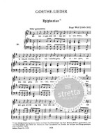 Hugo Wolf: Goethe-Lieder 3 - High or Medium Voice (noty na klavír, zpěv)
