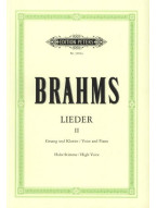 Johannes Brahms: Lieder 2 - High Voice (noty na klavír, zpěv)