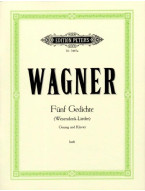 Richard Wagner: 5 Gedichte - Wesendonck-Lieder - High Voice (noty na klavír, zpěv)