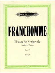 Auguste Franchomme: 12 Etüden op. 35 (noty na violoncello)