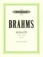 Johannes Brahms: Sonata In E Minor (noty na violoncello, klavír)