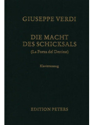 Giuseppe Verdi: Die Macht des Schicksals/ La forza del destino (noty na klavír, zpěv)