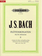 Johann Sebastian Bach: Flötensonaten 2 (noty na příčnou flétnu, klavír)