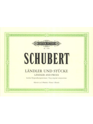 Franz Schubert: Ländler und Stücke (noty na čtyřruční klavír)