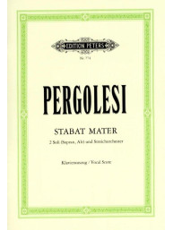 Giovanni Battista Pergolesi: Stabat Mater (noty pro klavír, zpěv)