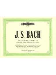 Johann Sebastian Bach: 3 Popular Pieces (noty na čtyřruční klavír)