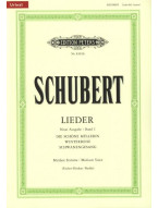Franz Schubert: Lieder 1 - Medium Voice (noty, klavír, zpěv)