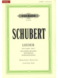Franz Schubert: Lieder 1 - Medium Voice (noty, klavír, zpěv)