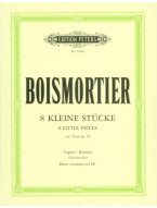 Joseph Bodin de Boismortier: 8 Little Pieces from Op.40 (noty na fagot, klavír)