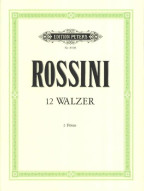 Gioachino Rossini: 12 Waltzes (noty na příčnou flétnu)