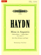 Joseph Haydn: Missa in Angustiis d-Moll Hob. XXII:11 Nelson-Messe (noty na klavír, zpěv)