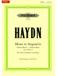 Joseph Haydn: Missa in Angustiis d-Moll Hob. XXII:11 Nelson-Messe (noty na klavír, zpěv)