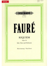 Gabriel Fauré: Requiem op. 48 (noty na klavír, zpěv)