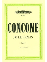 Giuseppe Concone: 50 Lecons Op.9 - Low Voice (noty na klavír, zpěv)
