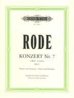 Pierre Rode: Konzert Nr. 7 a-moll op. 9 (noty na housle, klavír)