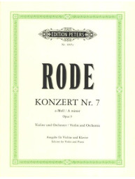 Pierre Rode: Konzert Nr. 7 a-moll op. 9 (noty na housle, klavír)