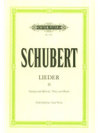 Franz Schubert: Lieder 2 - Low Voice (noty na klavír, zpěv)