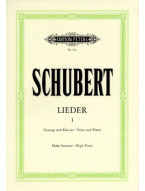 Franz Schubert: Lieder 1 – High Voice (noty na klavír, zpěv)
