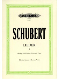 Franz Schubert: Lieder 1 – Medium Voice (noty na klavír, zpěv)