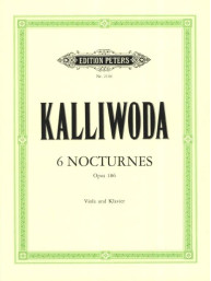 Jan Václav Kalivoda: 6 Nocturnes Opus 186 (noty na violu, klavír)