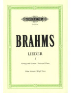 Johannes Brahms: Lieder 1 - High Voice (noty na klavír, zpěv)