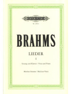 Johannes Brahms: Lieder 1 - Medium Voice (noty na klavír, zpěv)