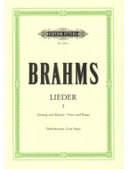 Johannes Brahms: Lieder 1 - Low Voice (noty na klavír, zpěv)