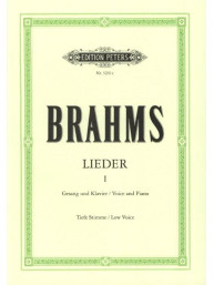 Johannes Brahms: Lieder 1 - Low Voice (noty na klavír, zpěv)