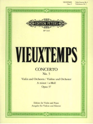 Henri Vieuxtemps: Konzert Nr. 5 a-Moll op. 37 (noty na housle, klavír)