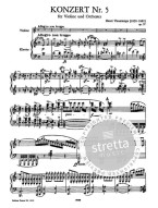 Henri Vieuxtemps: Konzert Nr. 5 a-Moll op. 37 (noty na housle, klavír)