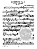 Henri Vieuxtemps: Konzert Nr. 5 a-Moll op. 37 (noty na housle, klavír)