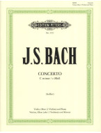 Johann Sebastian Bach: Concert C Bwv1060 2 (noty na housle, klavír)