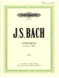 Johann Sebastian Bach: Concert C Bwv1060 2 (noty na housle, klavír)