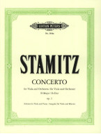 Carl Stamitz: Concerto in D major Op.1 (noty na violu, klavír)