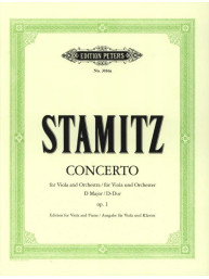 Carl Stamitz: Concerto in D major Op.1 (noty na violu, klavír)