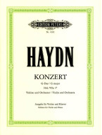 Joseph Haydn: Concerto No . 2 in G Major Hob. VIIa: 4 (noty na housle, klavír)