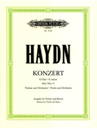 Joseph Haydn: Concerto No . 2 in G Major Hob. VIIa: 4 (noty na housle, klavír)