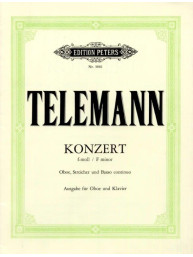 Georg Philipp Telemann: Concerto in F minor (noty na hoboj, klavír)