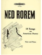 Ned Rorem: 14 Songs on American Poetry (noty na klavír, zpěv)