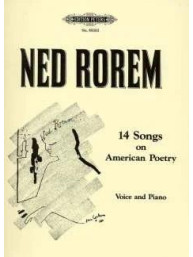 Ned Rorem: 14 Songs on American Poetry (noty na klavír, zpěv)