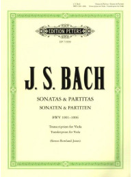 Johann Sebastian Bach: Sonatas & Partitas BWV 1001-1006 (noty na violu)
