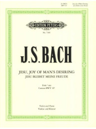 Johann Sebastian Bach: Jesu, Joy of Man's Desiring (noty na housle, klavír)