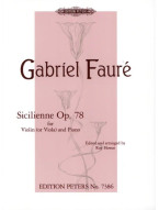 Gabriel Fauré: Sicilienne Op.78 (noty na housle, klavír)
