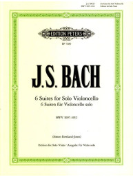 Johann Sebastian Bach: Six Cello Suites BWV 1007-1012 (noty na violoncello)