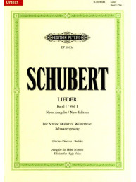 Franz Schubert: Lieder 1 - High Voice (noty pro klavír, zpěv)