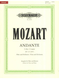 W.A Mozart: Andante in C K315/285e (noty na příčnou flétnu, klavír)